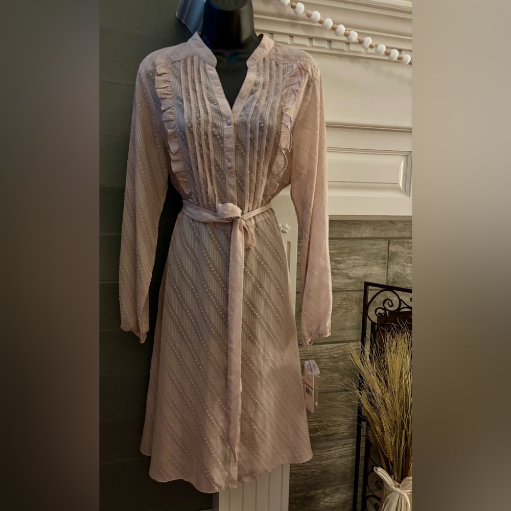 NWT! Neiman Marcus Nanette Lapore Mocha Mauve Dress